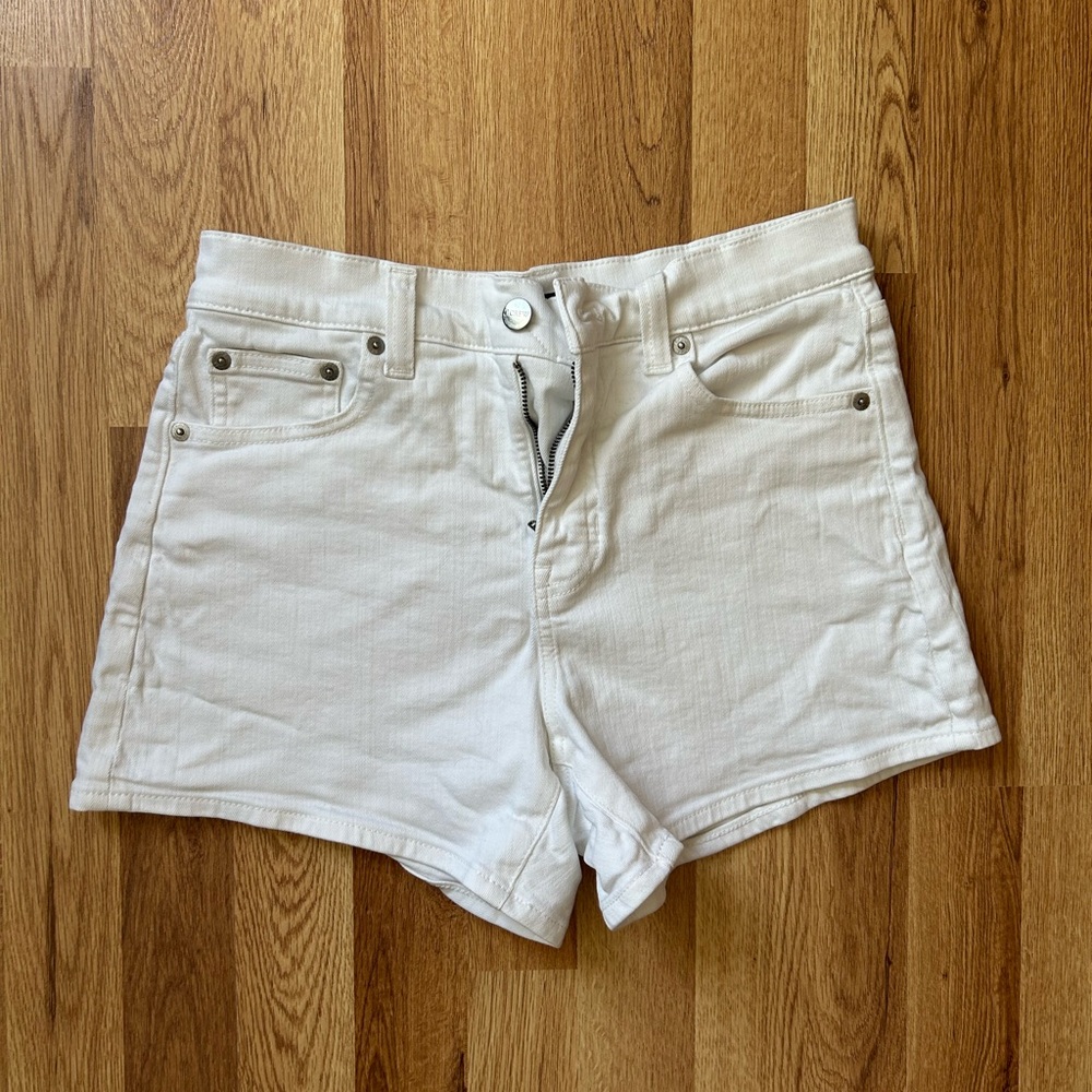 J. Crew White Denim Shorts